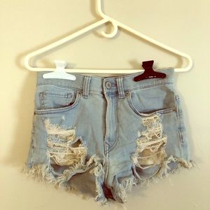Express high wasted shorts